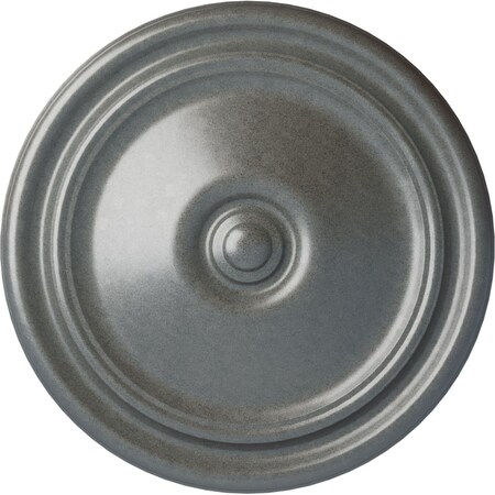 Ekena Millwork Reece Ceiling Medallion (Fits Canopies up to 2 3/8"), Hand-Painted Platinum, 12"OD x 1 3/4"P CM12REPLS